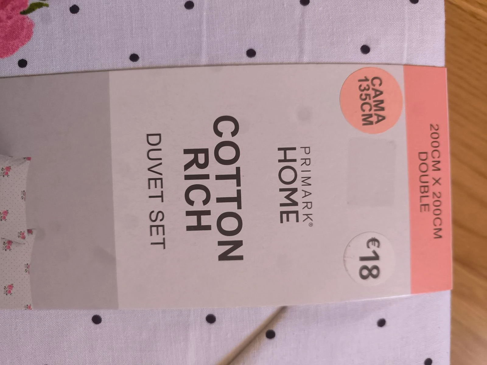Housse de couette double à pois et fleurs Primark – photo 6